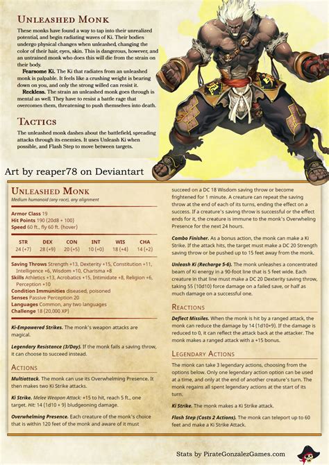 d&d 5e monk abilities.